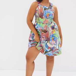 ANTHROPOLOGIE ORANE SIGAL SWING MINI DRESS PLUS SIZE 2X